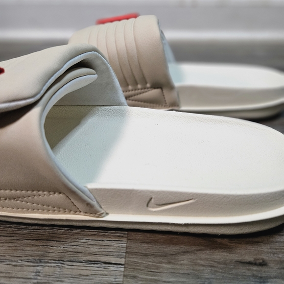 BUY Nike WMNS Offcourt Adjust Slide Sanddrift Picante Red  Nike Womens Offcourt Adjust Slide in Sanddrift/Picante-Red/Coconut Milk Colorway